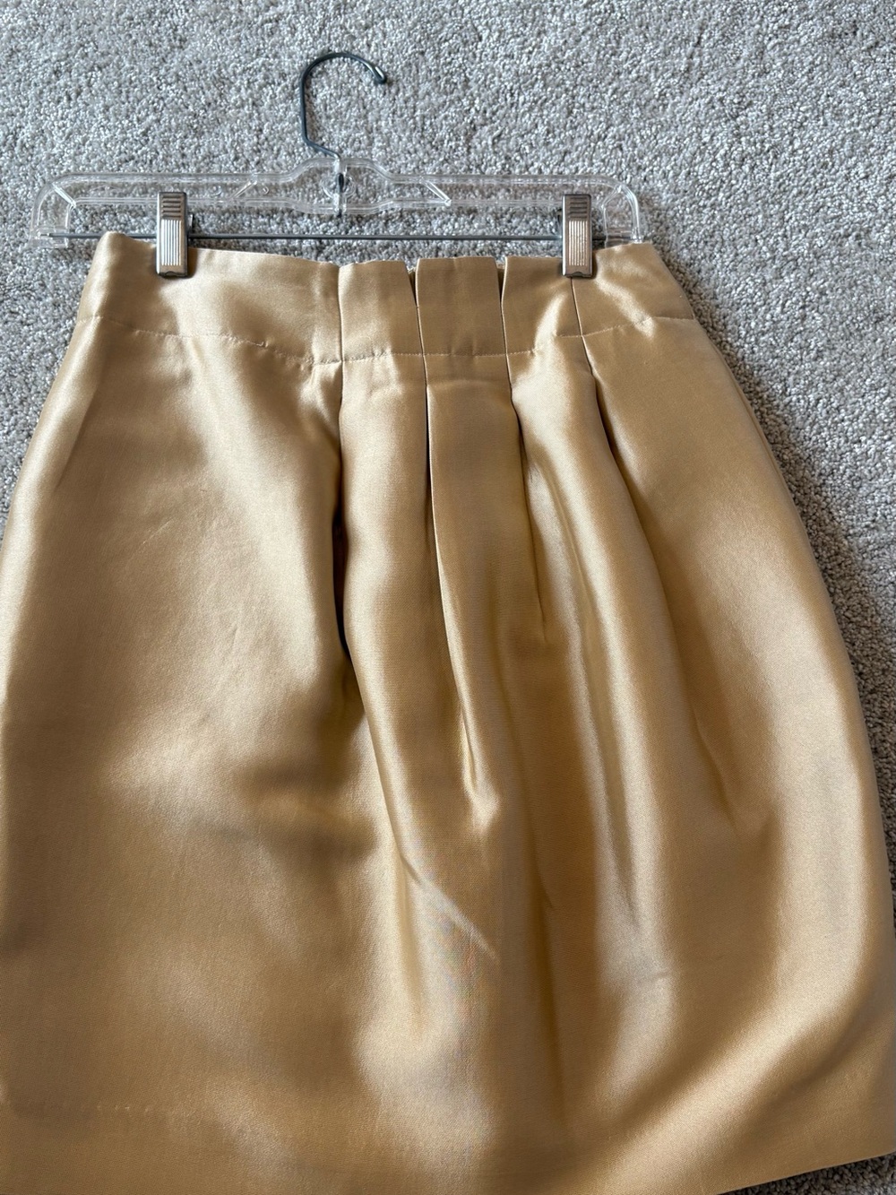 Gold Pleated Women’s Skirt